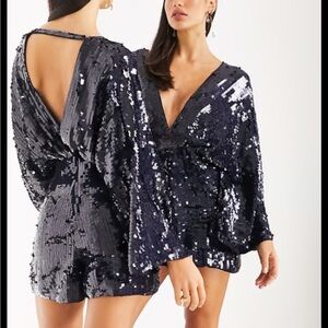 NWT asos edition sequin kimono romper
